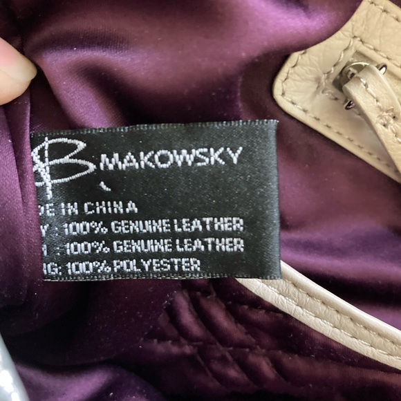 B. Makowsky Leather Handbag - Picture 7 of 16